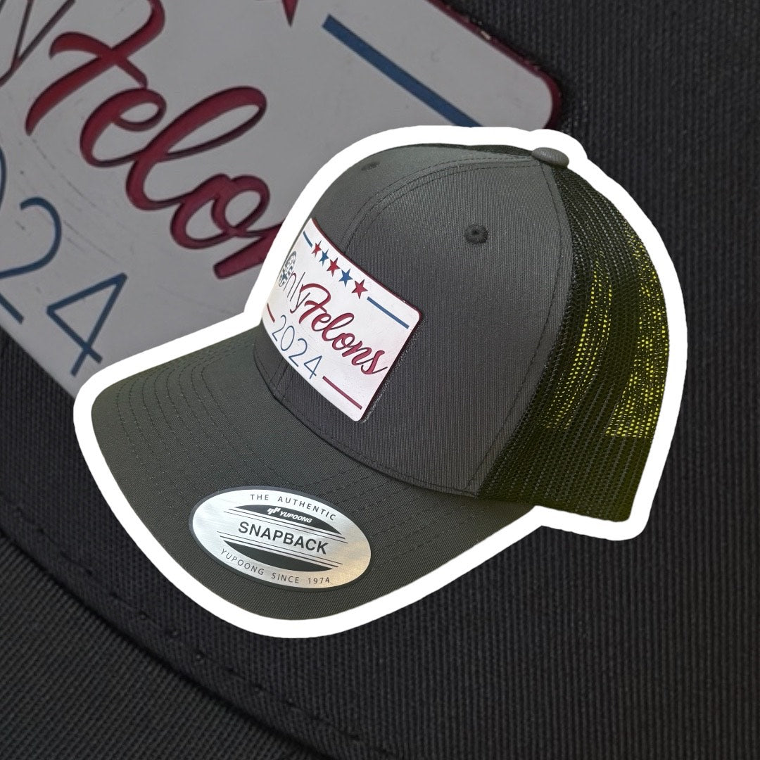 Snapback Trucker Cap - Trump OnlyFelons 2024