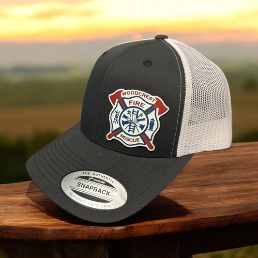 Snapback Trucker Cap - Custom Fire/Rescue/EMS, etc Patch!