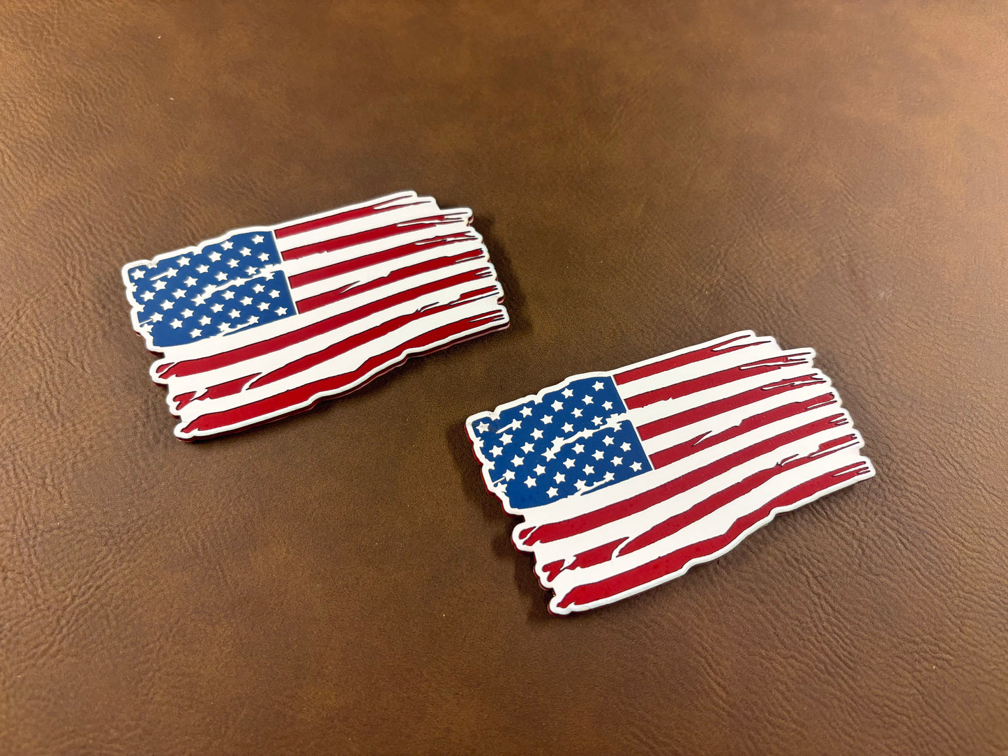 Distressed American Flag Tri-Layer Acrylic Patch!