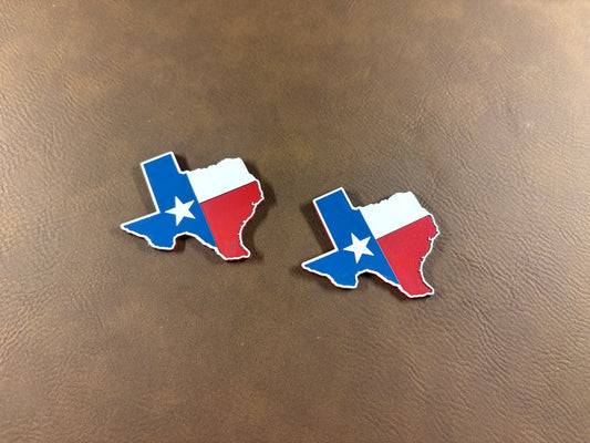 Texas State with Texas Flag Fill Tri-Layer Acrylic Patch!