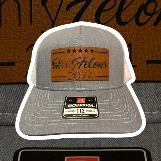 Snapback Trucker Cap - Trump "OnlyFelons 2024"